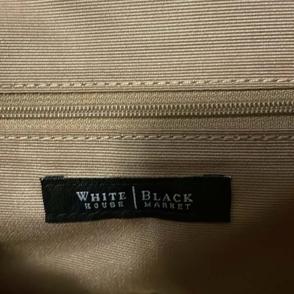 White House Black Market Gold Clutch - Picture 5 of 8
